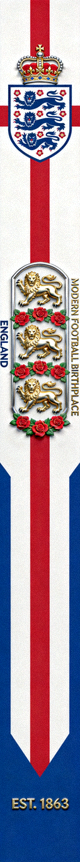 英格兰国家队队徽，现代足球发源地